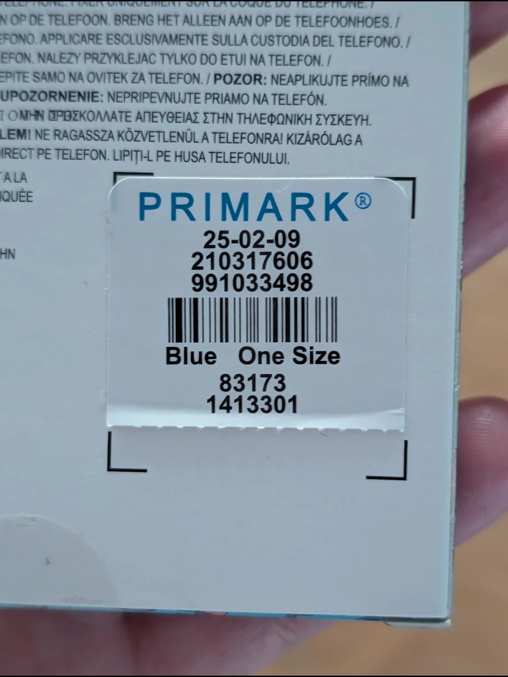 Primark phone ring